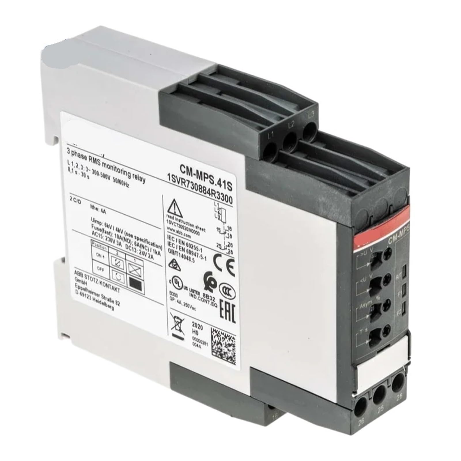 ZVQYSGIW 1SVR730884R3300 CM-MPS.41S Control Relays