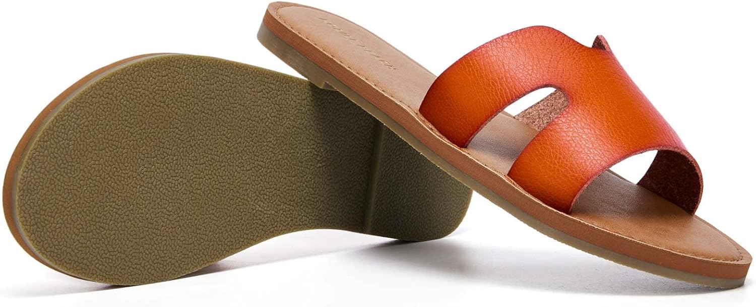 KOLILI Womens Flat Slide Sandals, Summer Fashion Sandals, Comfy Style | Warm-weather Favorite - Image 6