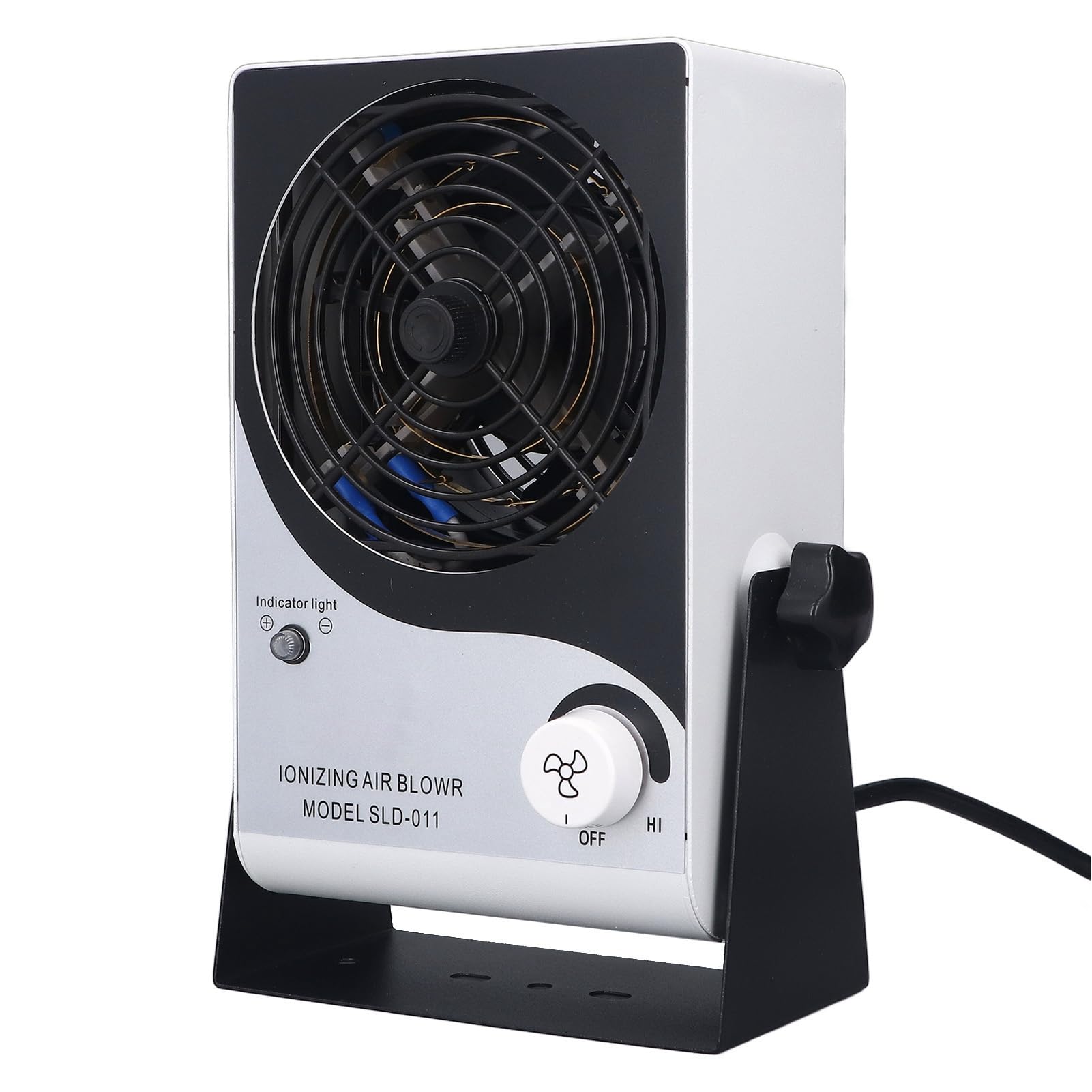 Soplador de aire ionizante, ventilador ionizador ESD de bajo ruido Versátil ventilador ionizador antiestático Ventilador soplador de aire ionizante de sobremesa (Enchufe europeo