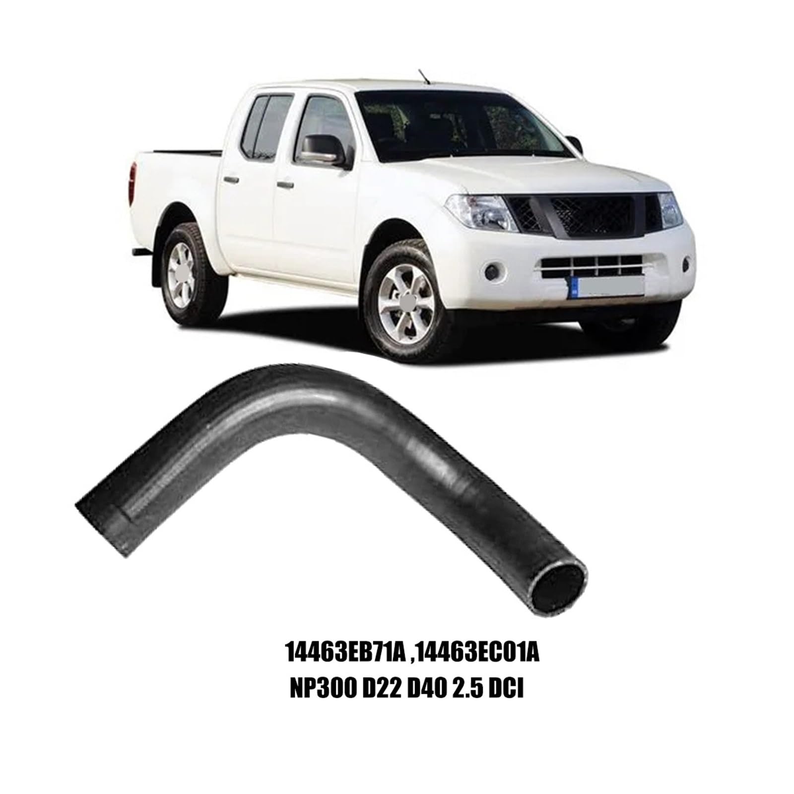 Mod silnik wąż chłodzący Pasuje do Nissana Navara NP300 D22 D40 2.5 DCI 14463EB71A 14463EC01A Przewód chłodnicy międzystopniowej, wąż turbosprężarki