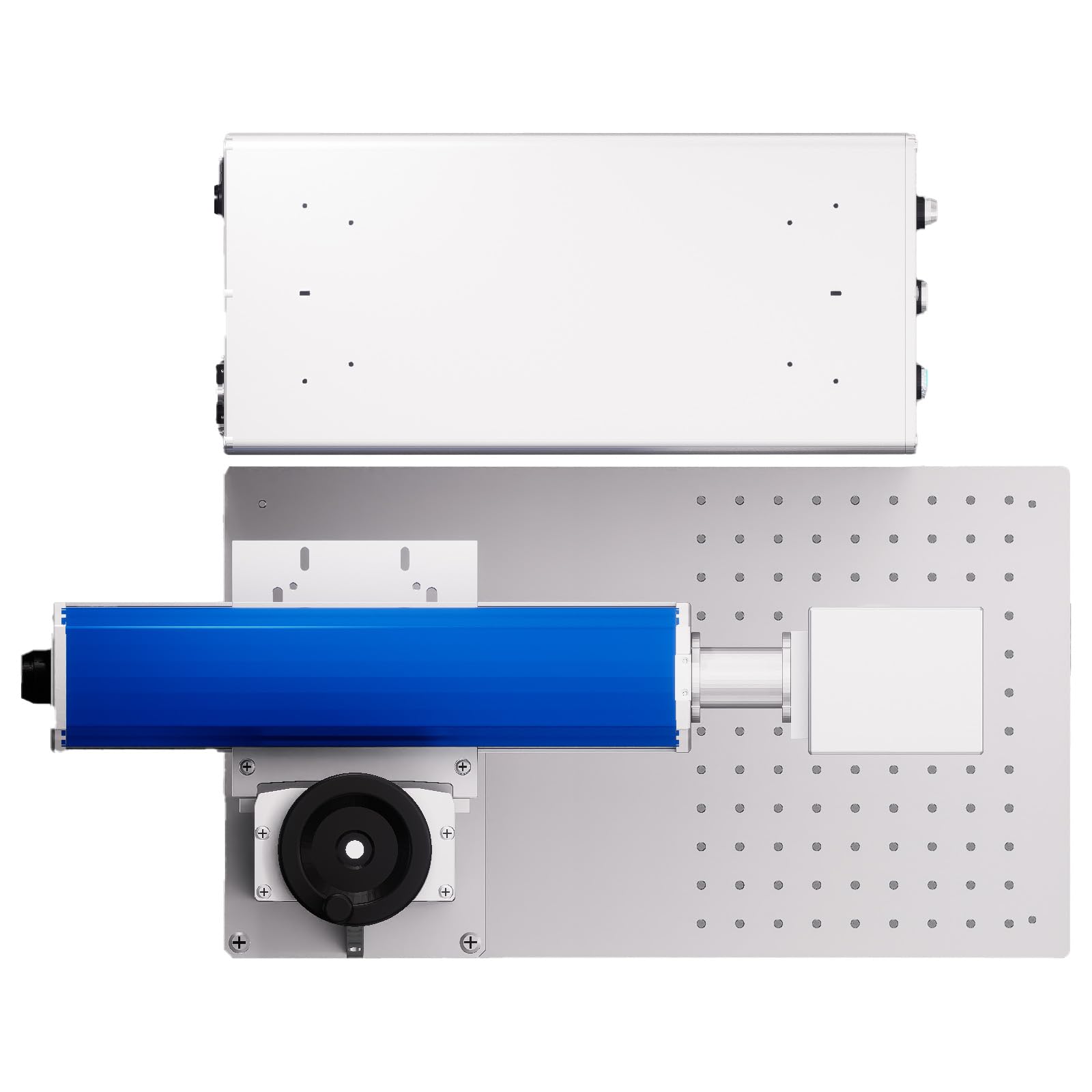 Autoenfoque Máquina de grabado láser de fibra 50W Máquina de marcado láser de fibra, Marcador grabador láser de fibra de 300x300 mm, Software EzCad2, para Metal Joyas Cobre Aluminio Acero