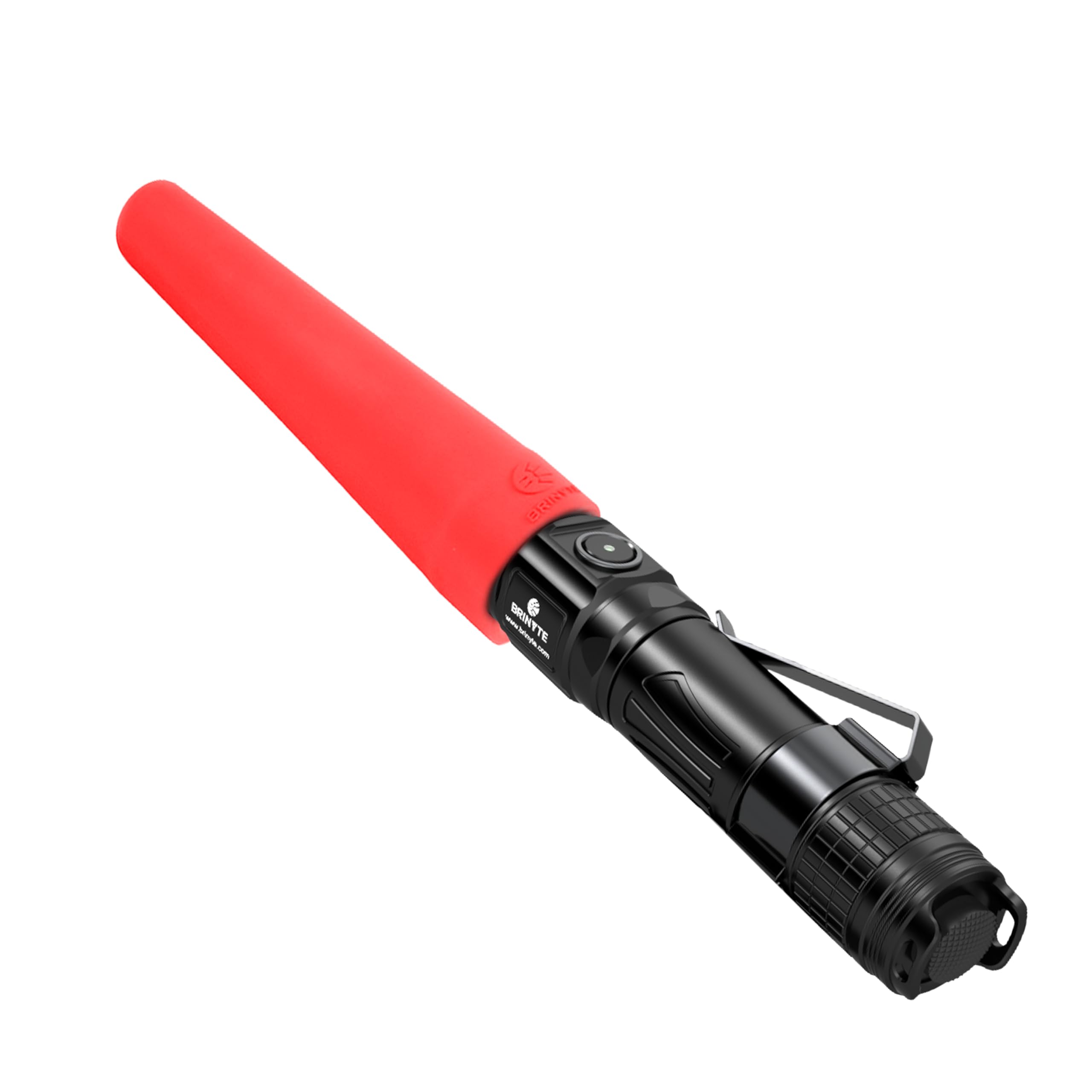 Brinyte BTW18 Traffic Wand for LED Flashlight,180mm/7.09inch Red