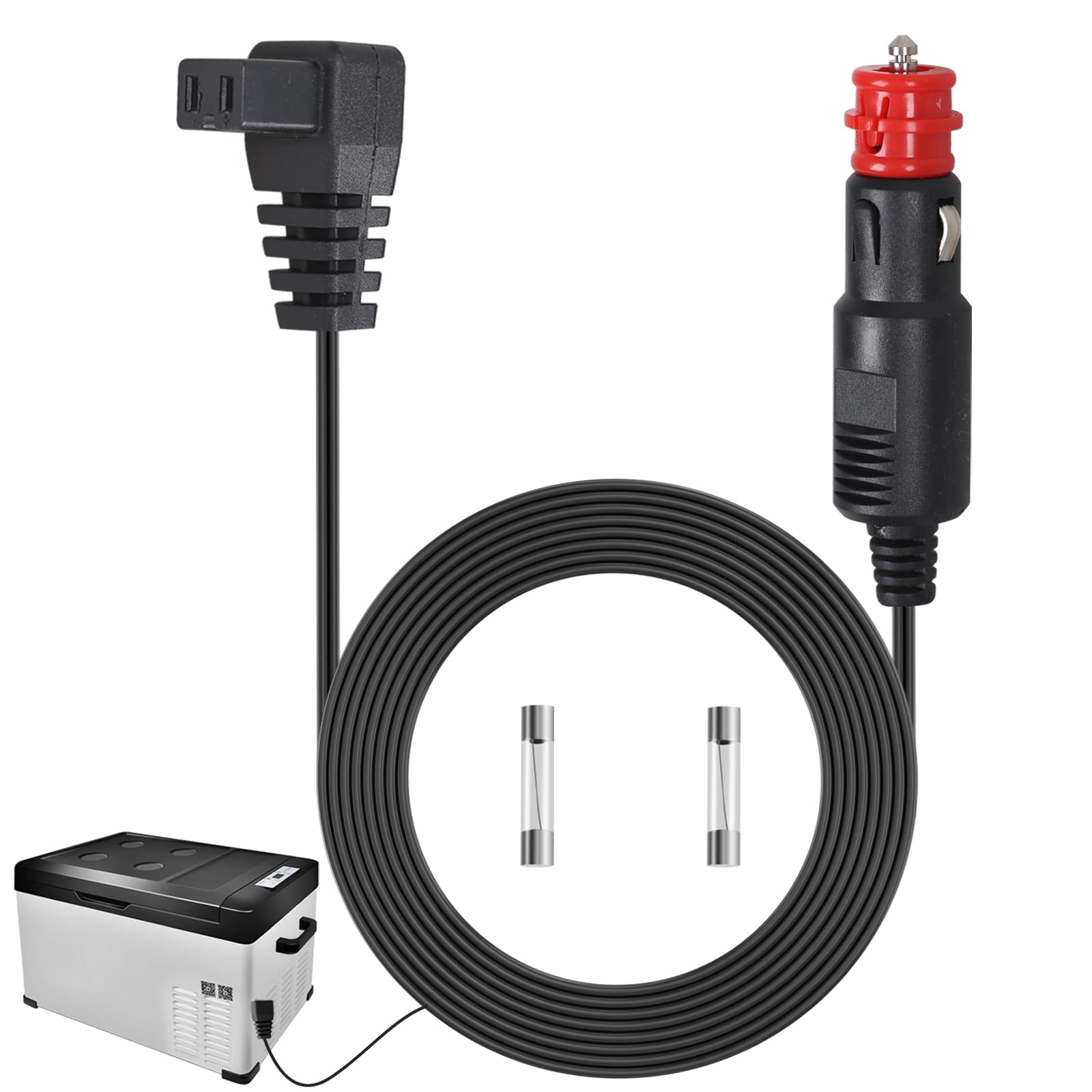 Photo 1 of 12V Car Refrigerator DC Power Cord, Suitable for DC 12V/24V Portable Compressor Cooler 10 Ft Car Refrigerator Freezer Power Cord, Compatible Bodega?Alpicool?BougeRV?Euhomy?ICECO?JoyTutus?Setpower