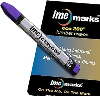 IMC Marks Heavy Duty Lead-Free Non-Toxic Hex Shape Eco Lumber 200 Crayon, Violet (Pack of 12)