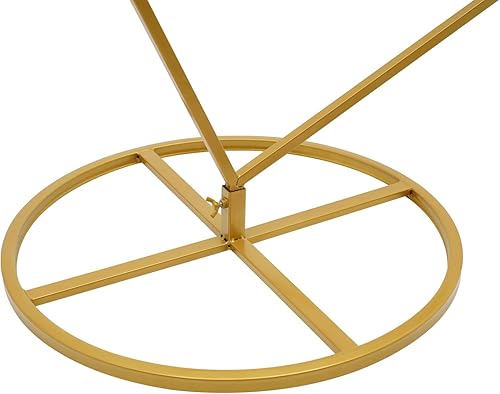 Miniatura 6 de Fichiouy Arco de boda para ceremonia, aro redondo, soporte de fondo cuadrado, decoración de pasillo, marco de arco de flores de metal de 4 niveles