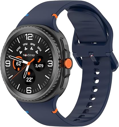 Compatible Cord Launch Silicone Strap with NovStrap Samsung Galaxy Watch 8 40mm 44mm Classic 46mm