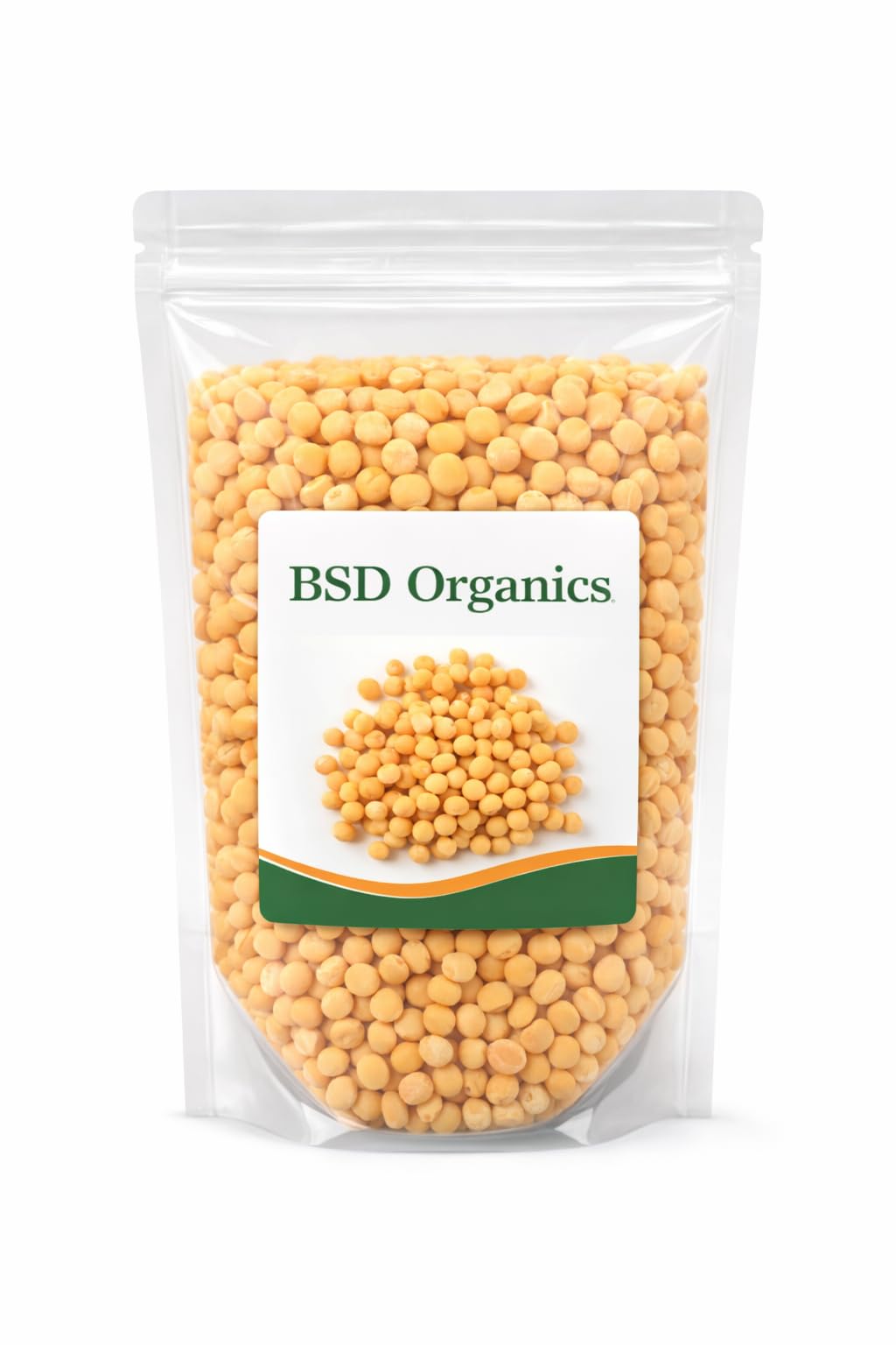 BSD Organics Pulses Yellow Peas/Peele matar/Mancal pattani - 2 KiloGram