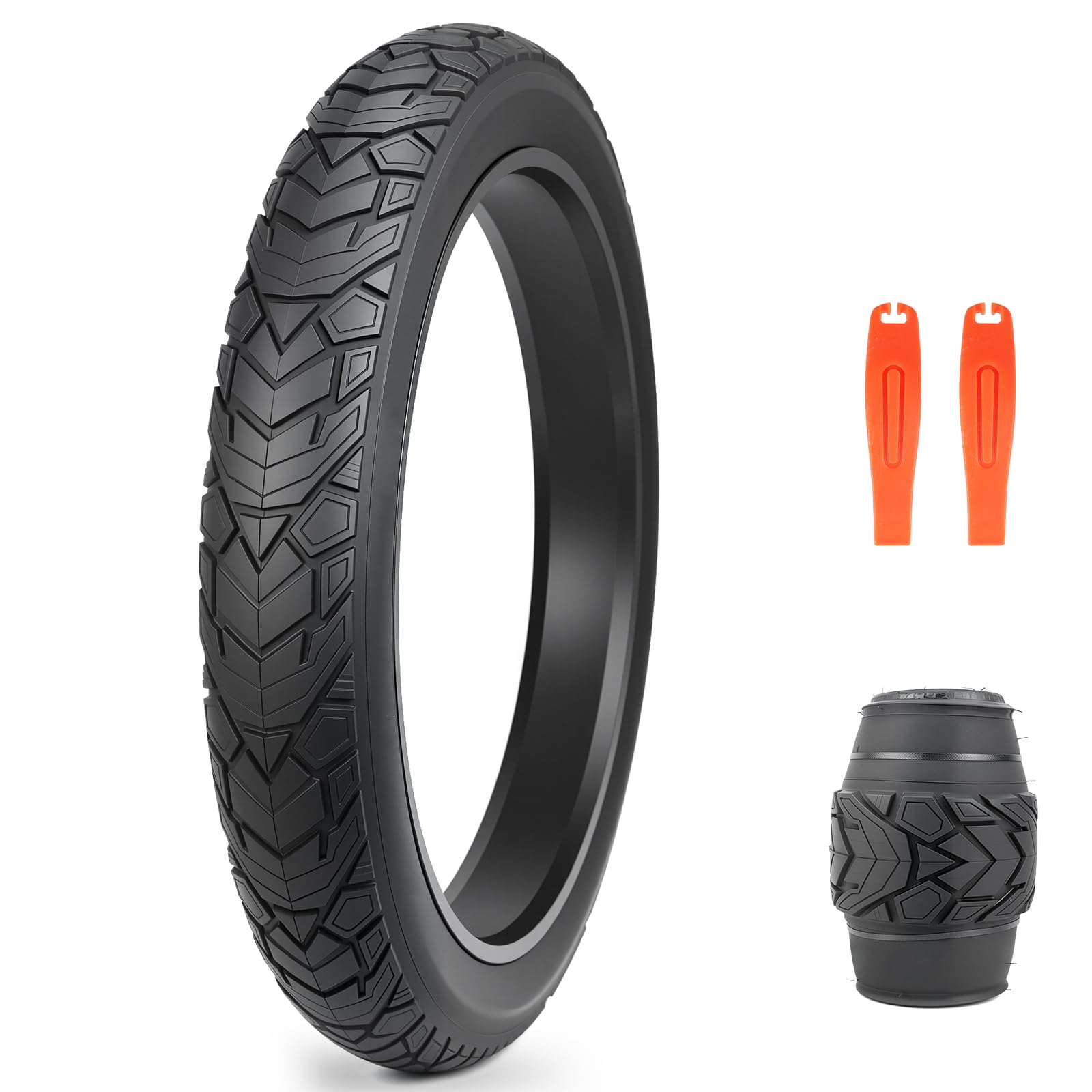 ZUKKA 20/26x 4.0 E-Bike Tire 1/2 Pack Fat Tire High Performance Fat Tire/White Wall Tire Sostituzione Pneumatici ad alta densità Pneumatici per bici MTB E