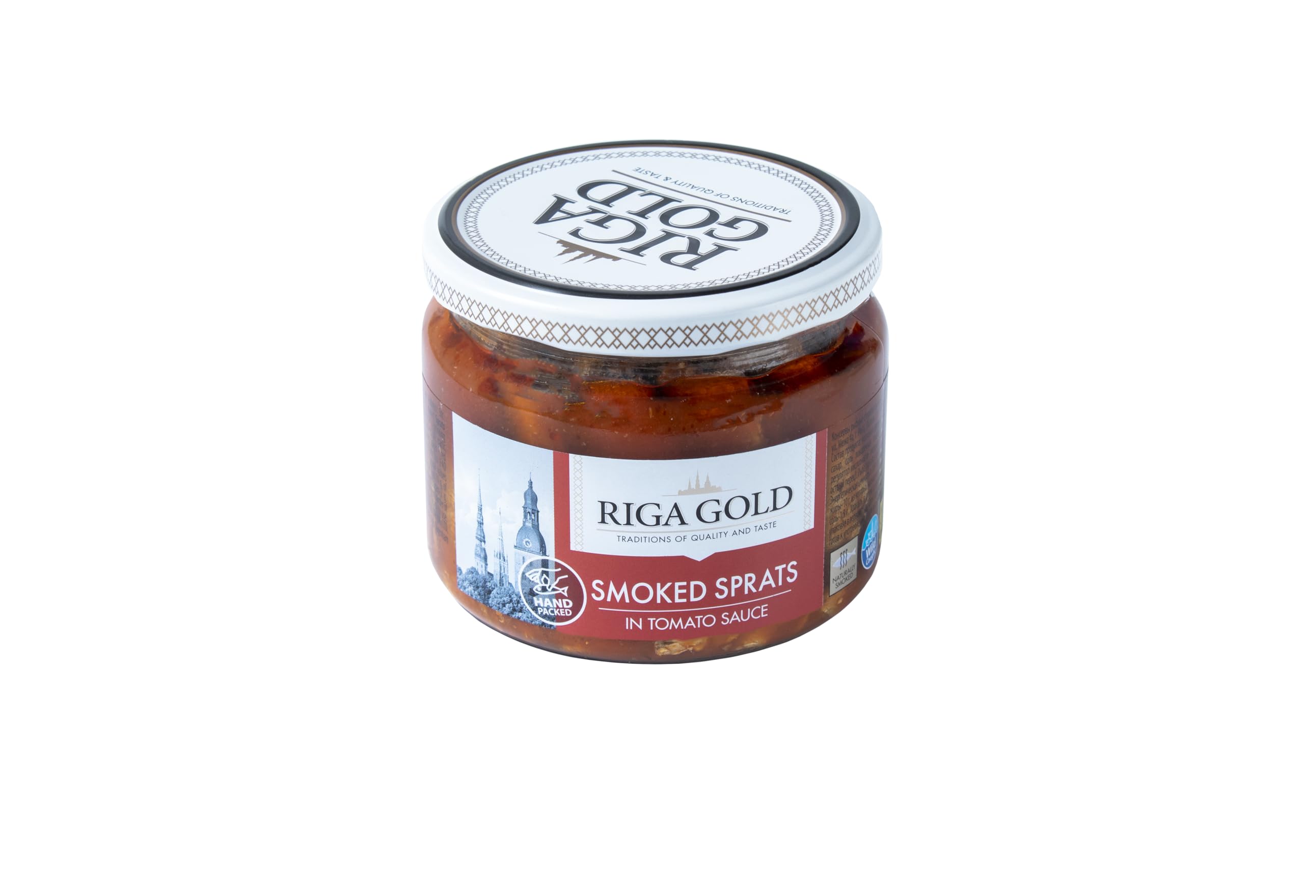 RIGA GOLD SMOKED SPRATS IN TOMATO SAUCE 250G