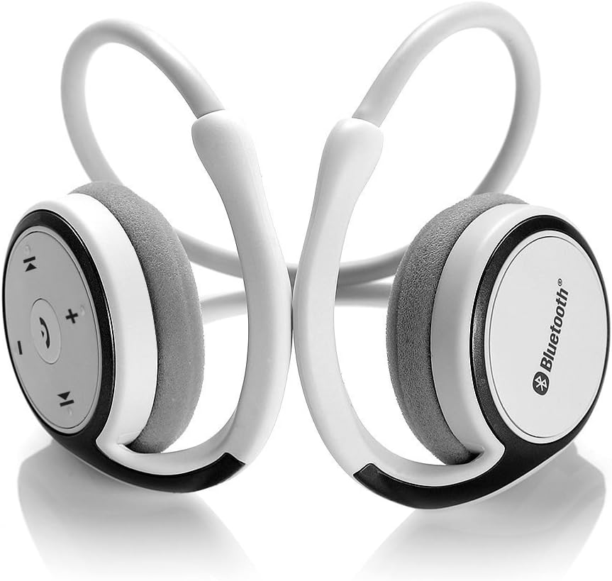 Bluetooth Headphones Headsets Suicen Wireless for Sport Running Compatible with iPhone 7, iPhone 7 Plus, Samsung and Other Bluetooth Device (White)