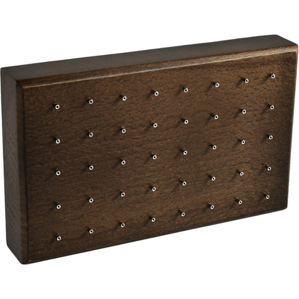 Support de clous d'oreille en bois massif pour vitrine de bijoux de perçage