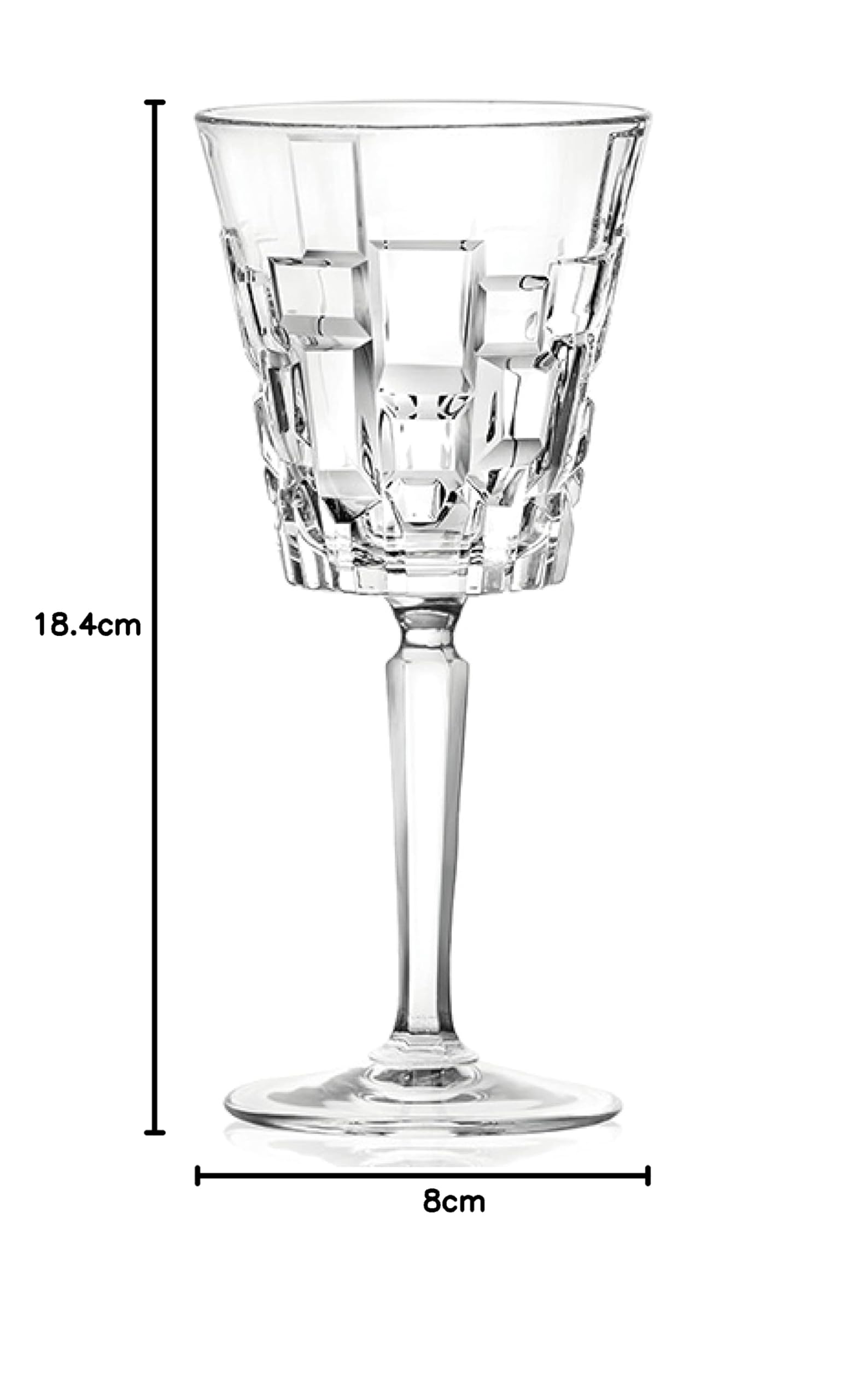 RCR Calici Melodia Set 6 - Cristallo, 27 Cl, Per Vino, Made In Italy - Foto 8