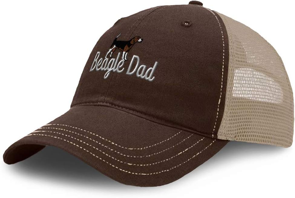 Custom Richardson Soft Mesh Cap Hat Embroidered Beagle Dad Dog Pet Embroidery Trucker Hats for Men & Women