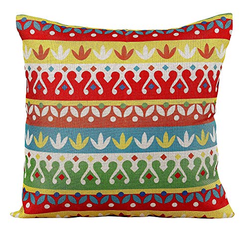 Image of RD TREND Set of 5 Decorative Hand Made Jute Throw /Pillow Cushions Covers(18 inch by 18inch)