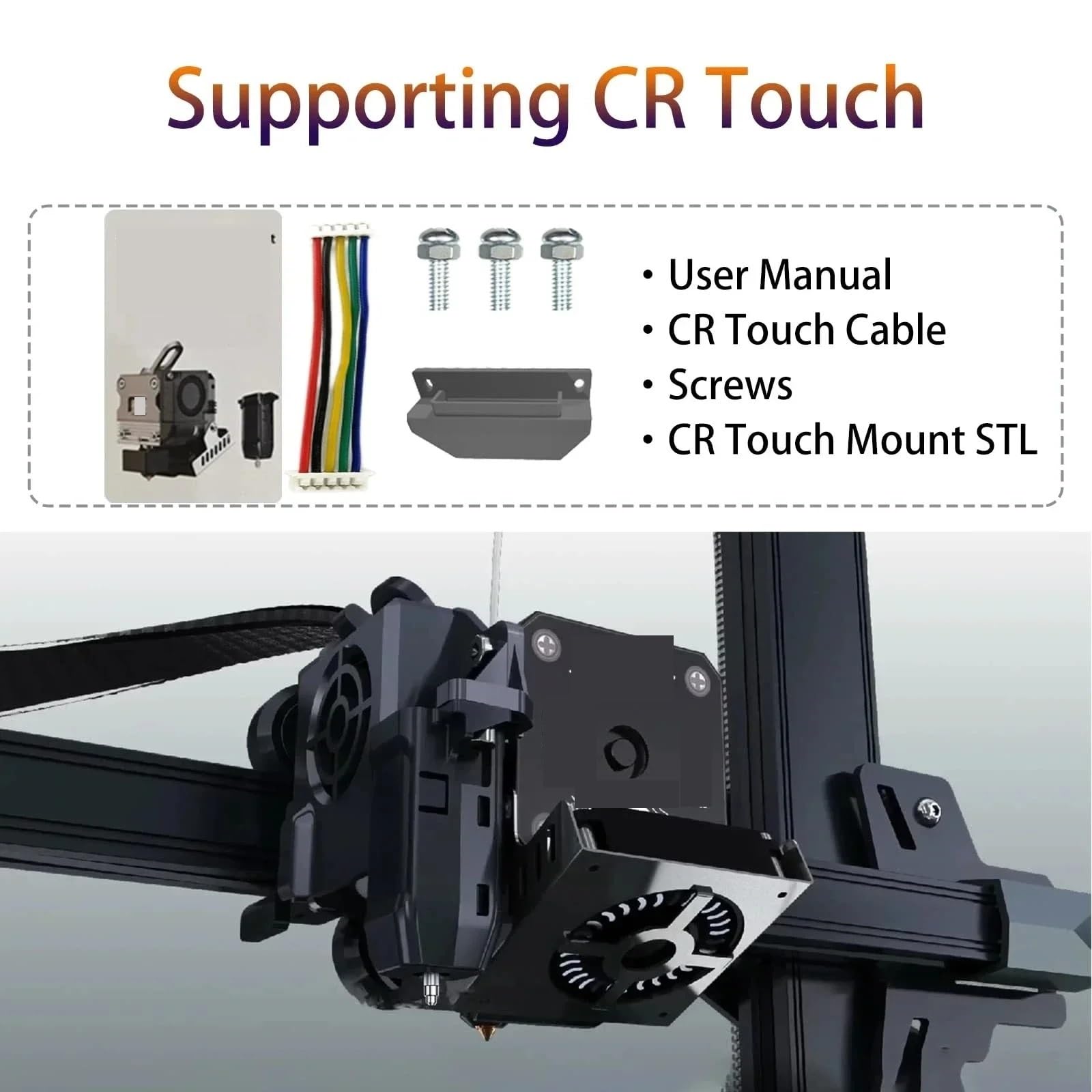 Kompatibel mit Ender 3 Sprite Extruder Pro Kit 300℃ Hochtemperatur-Einzelextruder(Sprite Extruder Pro)