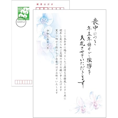 Amazon 喪中はがき 差出月11月 官製喪中ハガキタイプ10枚セット 63円胡蝶蘭切手ハガキに印刷 胡蝶蘭 ポストカード 絵柄付はがき 文房具 オフィス用品 Amazon 喪中はがき 差出月11月 官製喪中ハガキタイプ10枚セット 63円胡蝶蘭切手ハガキに印刷 胡蝶蘭 ポストカード 絵柄付はがき 文房具 オフィス用品