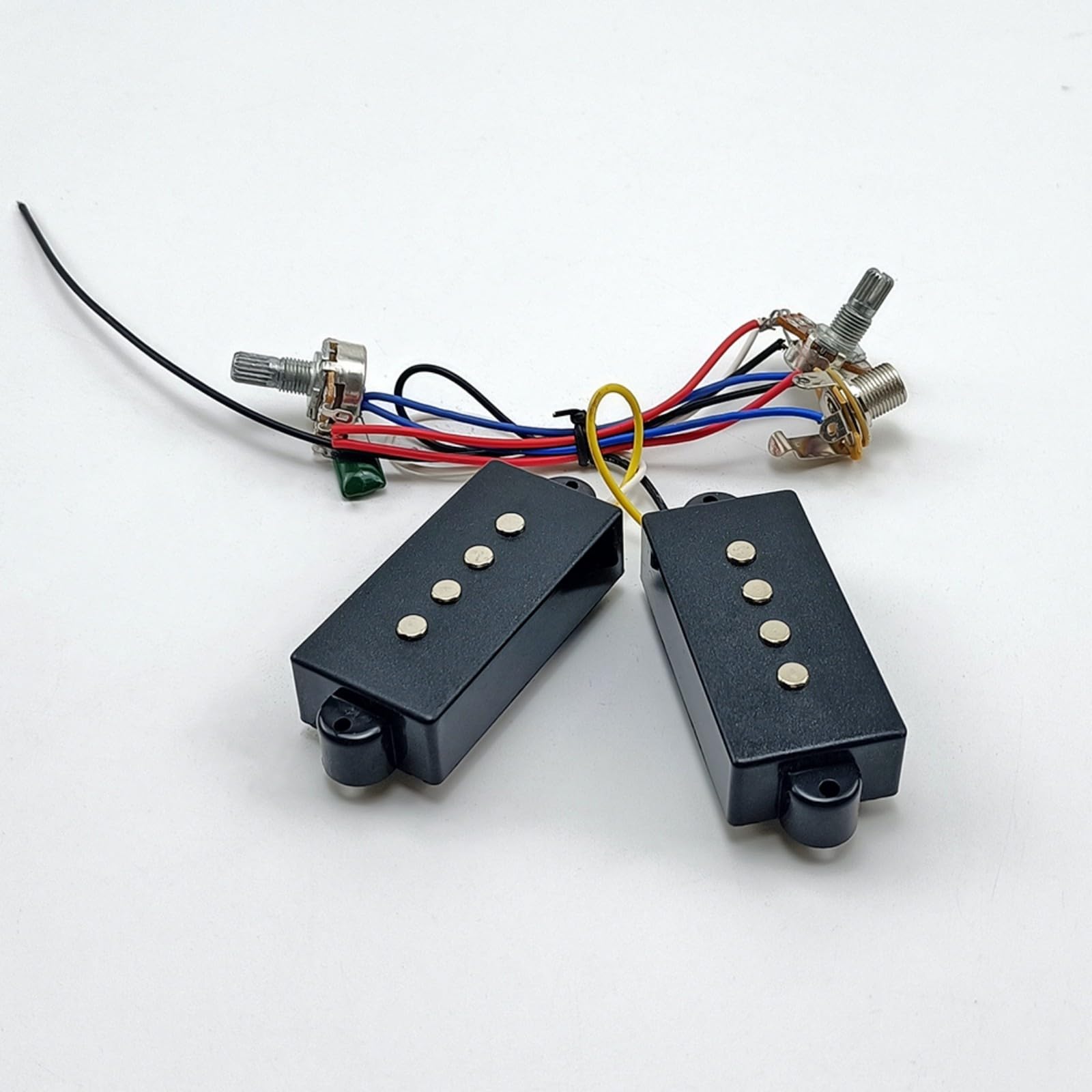 Pastillas de bajo eléctrico de repuesto, preamplificador de graves, circuito de cableado, pastilla de 4 cuerdas, accesorio de bajo eléctrico