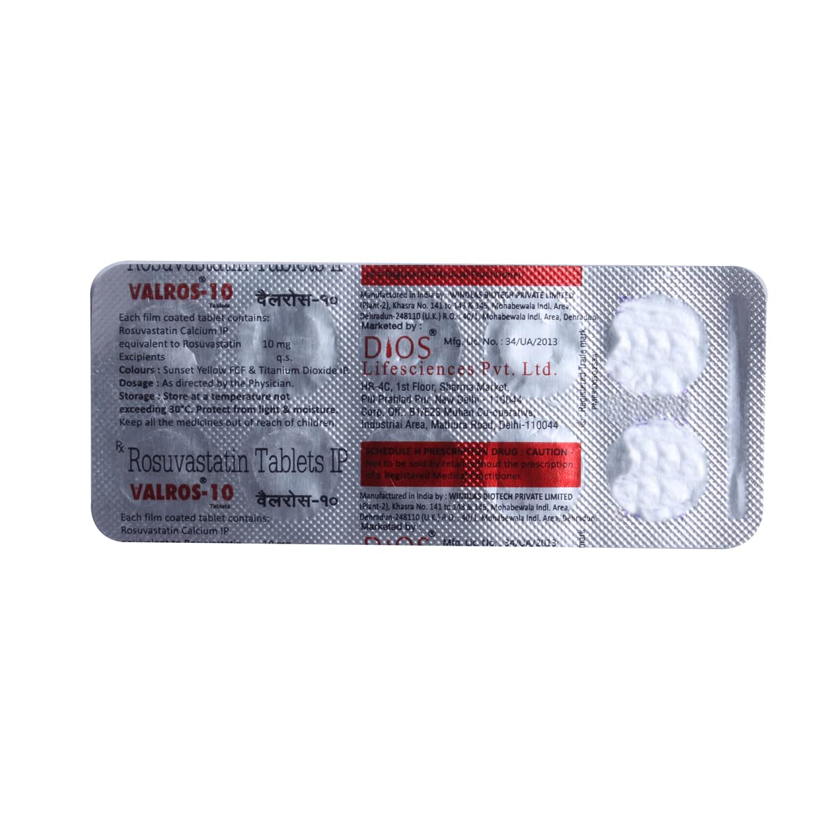 Valros-10 - Strip of 10 Tablets