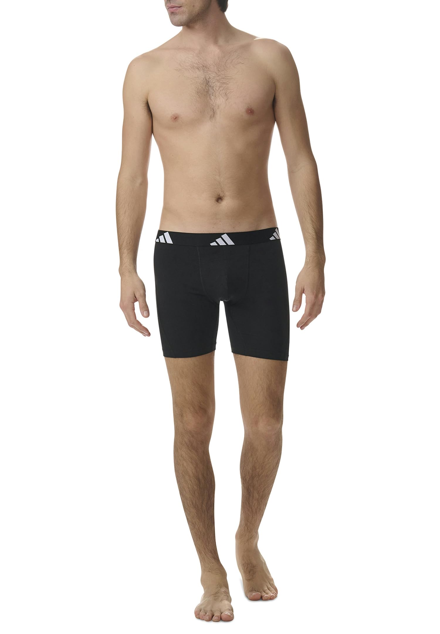 adidas Bokserki męskie (3 sztuki), 000 czarny, XXL