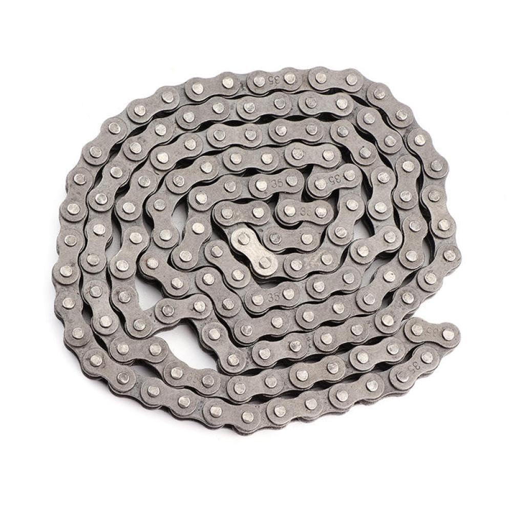 Universal #35 140 Liens Chain de roulement Chain Compatible avec Pit Pocket Go Cartes, Quad Dirt Bikes, et similaire