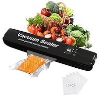 Frohsen Macchina Sottovuoto Alimenti,Macchina Sottovuoto Per Alimenti,Con 10 Sacchetti Sottovuoto,Sigillatrice
