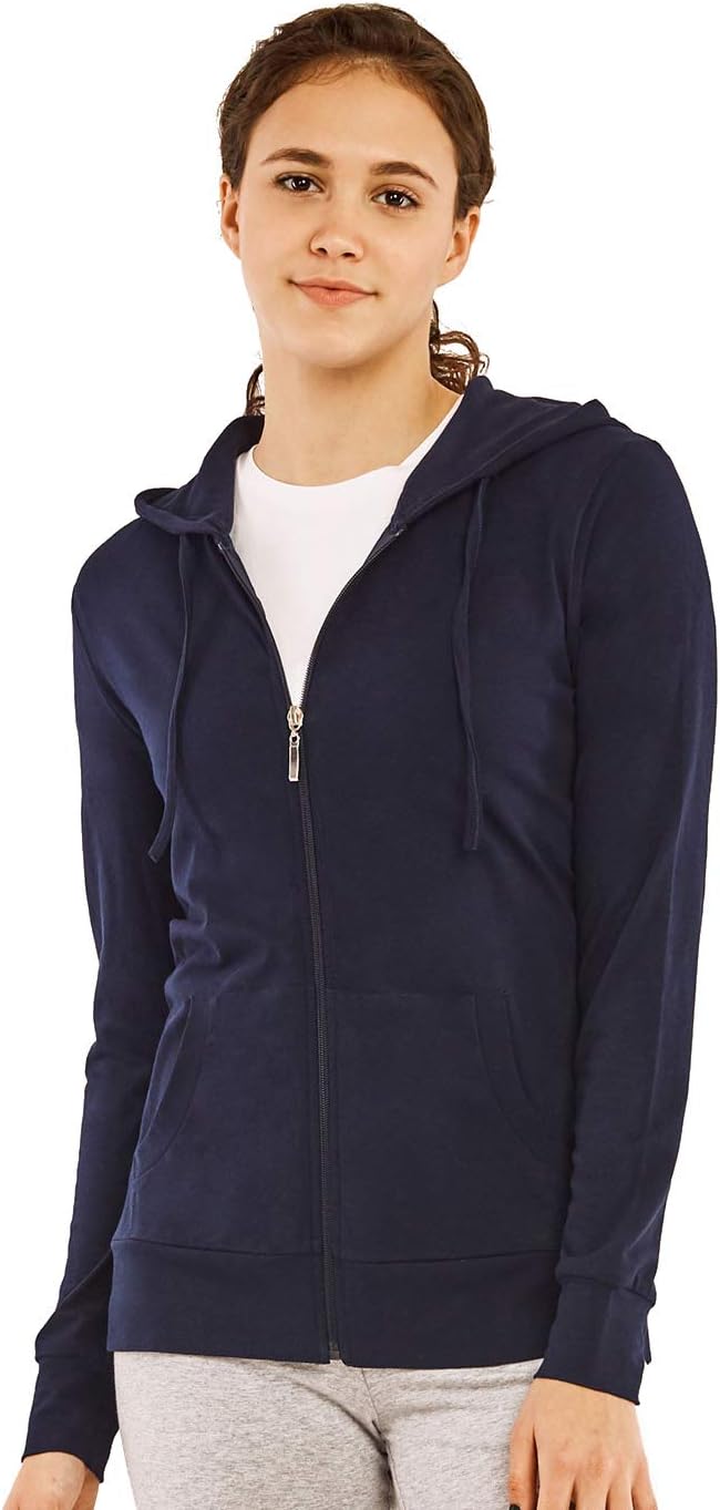 Women’s Zip Up Cotton Light Hoodie Jacket