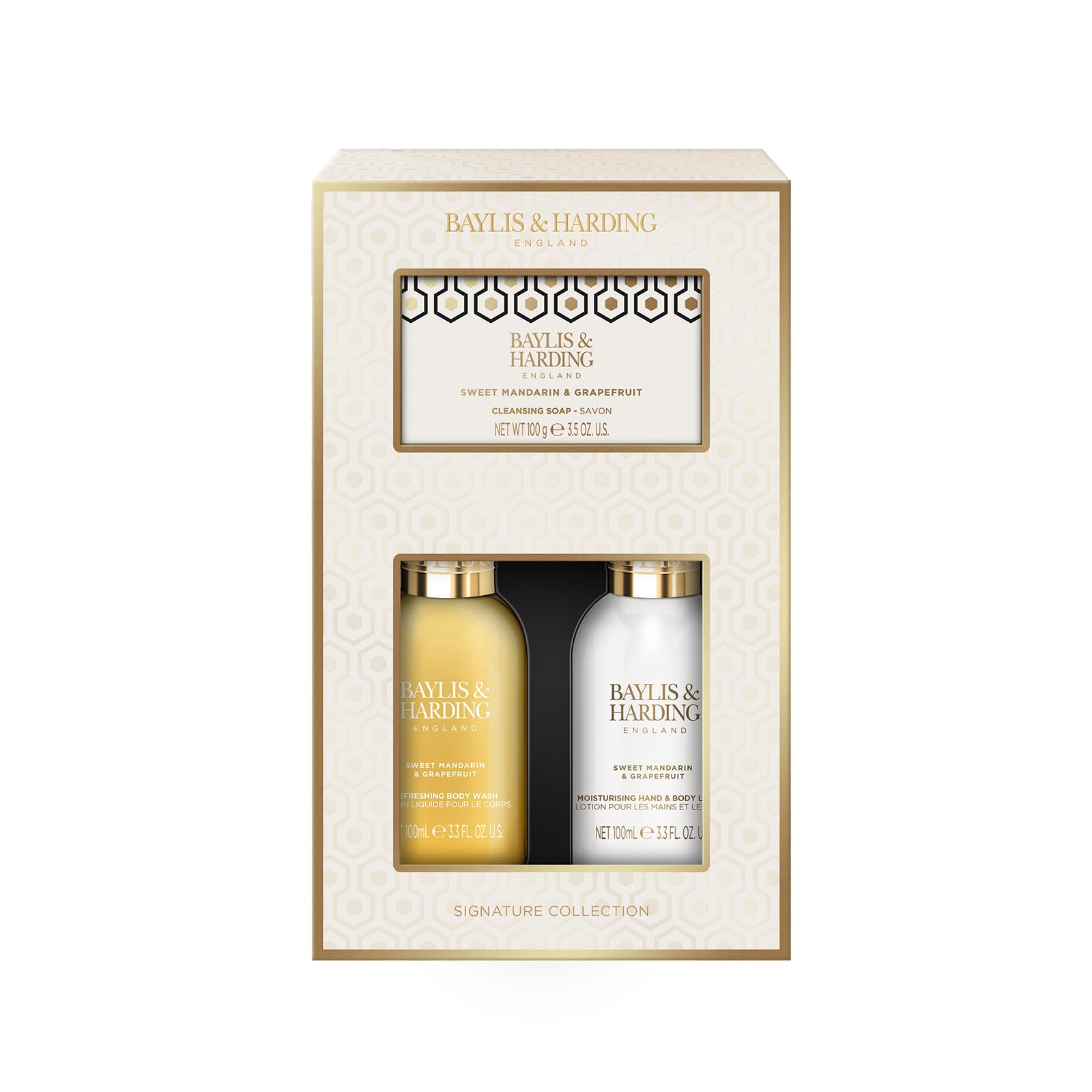 Baylis & Harding Sweet Mandarin & Grapefruit Pamper Body Trio Gift Set (Pack of 1) - Vegan Friendly, Mini - Image 2