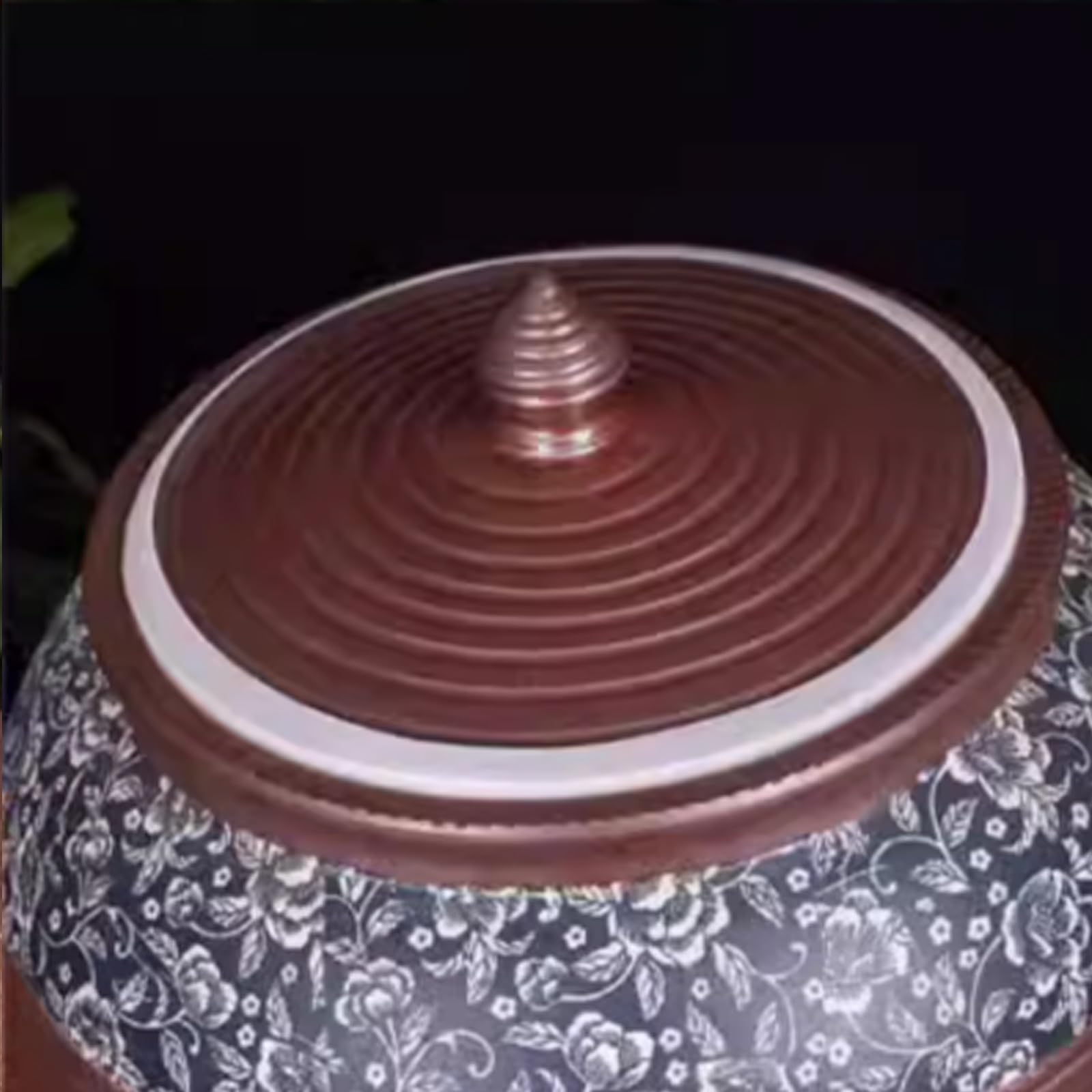 Barattolo per riso cinese sigillato di grande capacità Barattolo cinese Barattoli per la conservazione di cereali Contenitori per alimenti in ceramica Cilindro per riso in ceramica con coperchio(10kg)