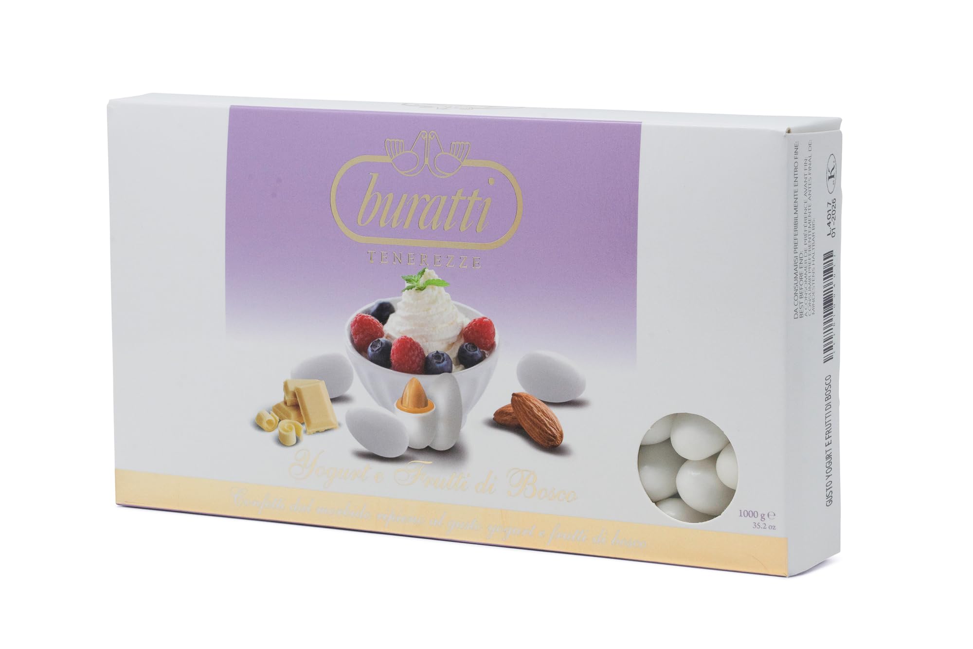 Buratti Confetti Dragées à l'amande Recouverte de Chocolat Tendresses goût Fruits des Bois 1 Kg