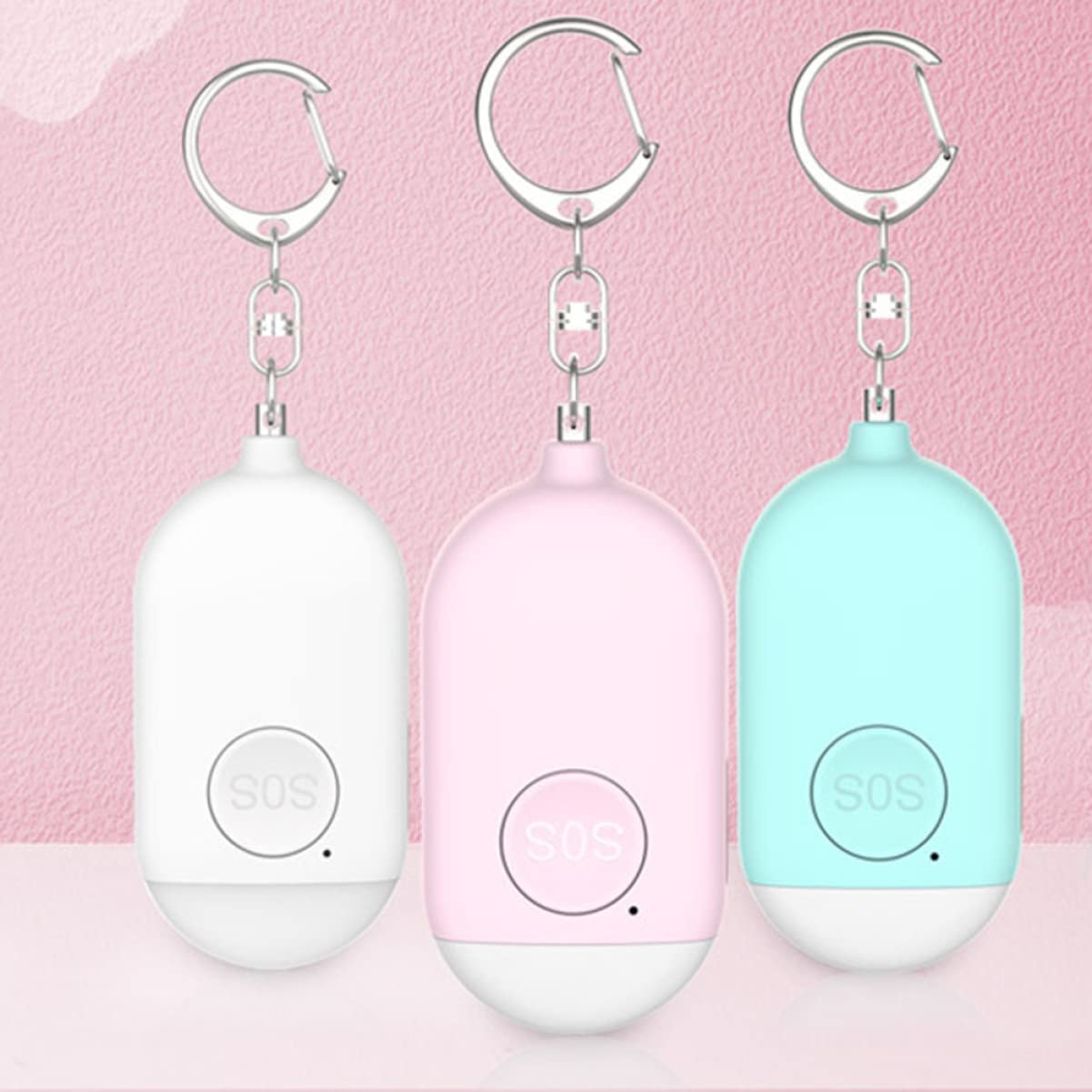 DOITOOL 3 STK Mini-Safe-Alarm schlüsselanhänger Alarm Notfall für Schulranzen persönliche e für Frauen Sicherheits-Schlüsselanhänger Sicherheits für Mädchen