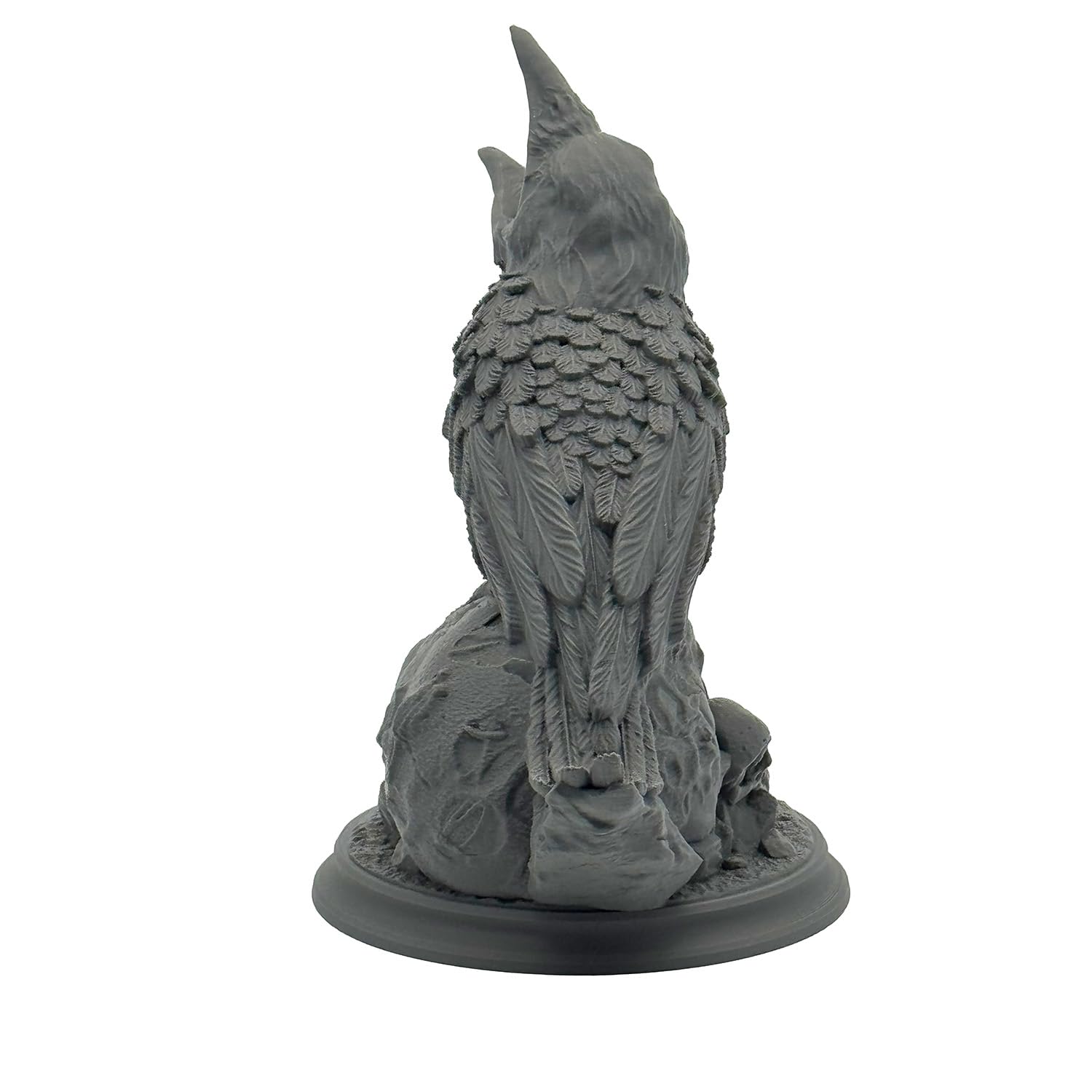 Rabe auf Totenkopf Würfelturm für Würfel bis 25mm | DND Raven Dice Tower Made in Germany | Tabletop RPG Pen & Paper DSA Gothic Fantasy | Deko zum Bemalen | Geschenk Rollenspieler