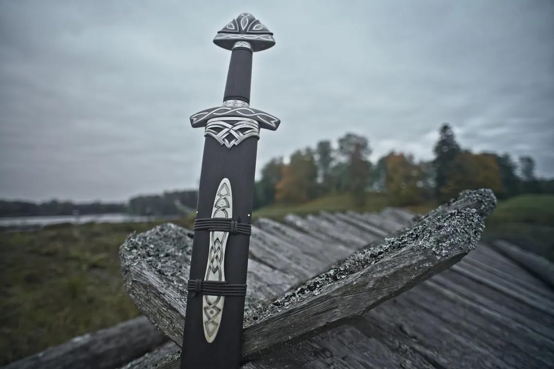Viking Store Viking Sword Northman Damascus Steel Sword Medieval Sword Norse Swords` Gift for Him - Image 3