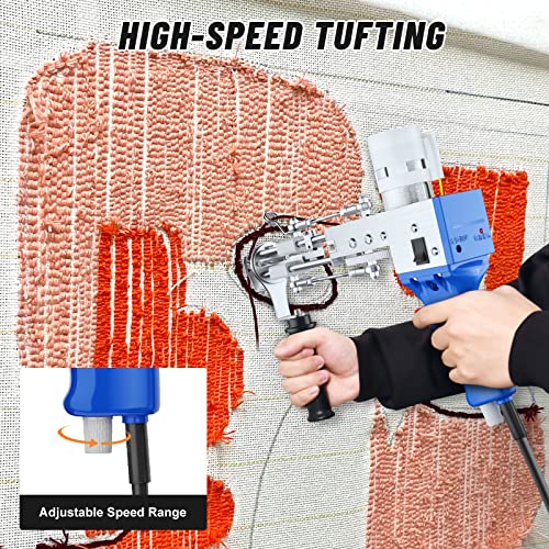 Fancybant Tufting Gun, Rug Gun Starter Kit Cut Pile Tufting Gun Rug Tufting Supplies Rug Making Kit For Beginners Includes Yarn Tufting Cloth Backing Cloth Tools Kit (110-240V) #TOP1