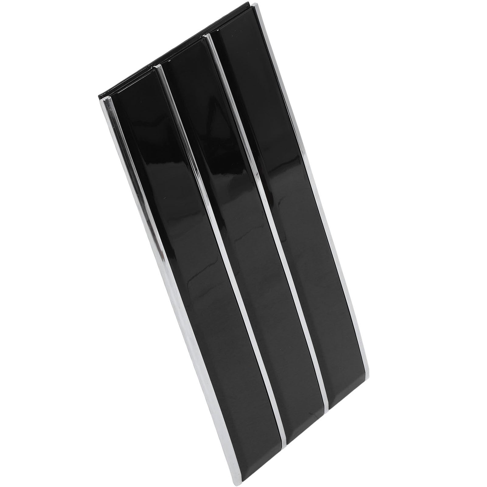 Rejilla de Ventilación para Guardabarros, Decoración Exterior, Rejilla de Ventilación Lateral para Carrocería, Reemplazo Directo, Reduce la Resistencia Al Viento con Tira Cromada