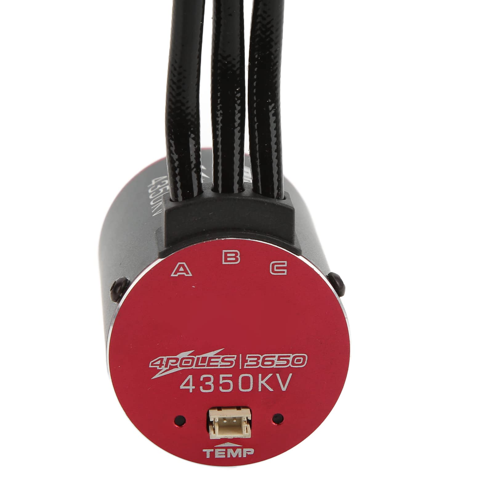 3650 4350KV Bezszczotkowy silnik bezszczotkowy 4 naddźwiękowy silnik z portem czujnika temperatury dla samochodu RC 1/8 1/10