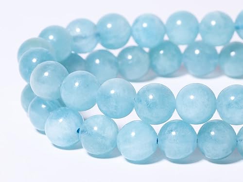 Miniatura 1 de Song Xi 60 cuentas naturales de grado A+ de 0.236 pulgadas (0.236 in), cuentas redondas sueltas para hacer pulseras y joyas (piedra luna)