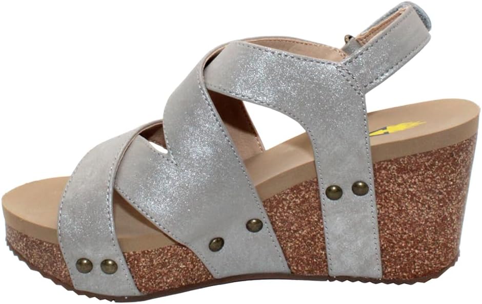 VOLATILE Womens Tory Casual Sandals Casual High Heel 3" & Up - Brown - Size 9 M