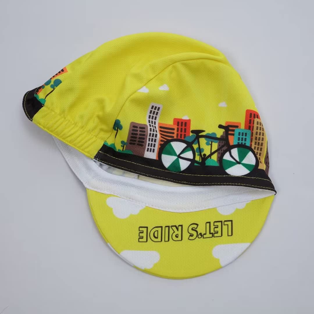 Casquette de cyclisme amusante pour homme et femme - Doublure de casque de vélo unisexe en polyester - Taille unique