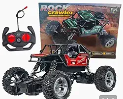 Carrinho de Controle Remoto 4x4 Off-Road MAX, Bateria Recarregável, Suspensão Completa, Detalhes Internos