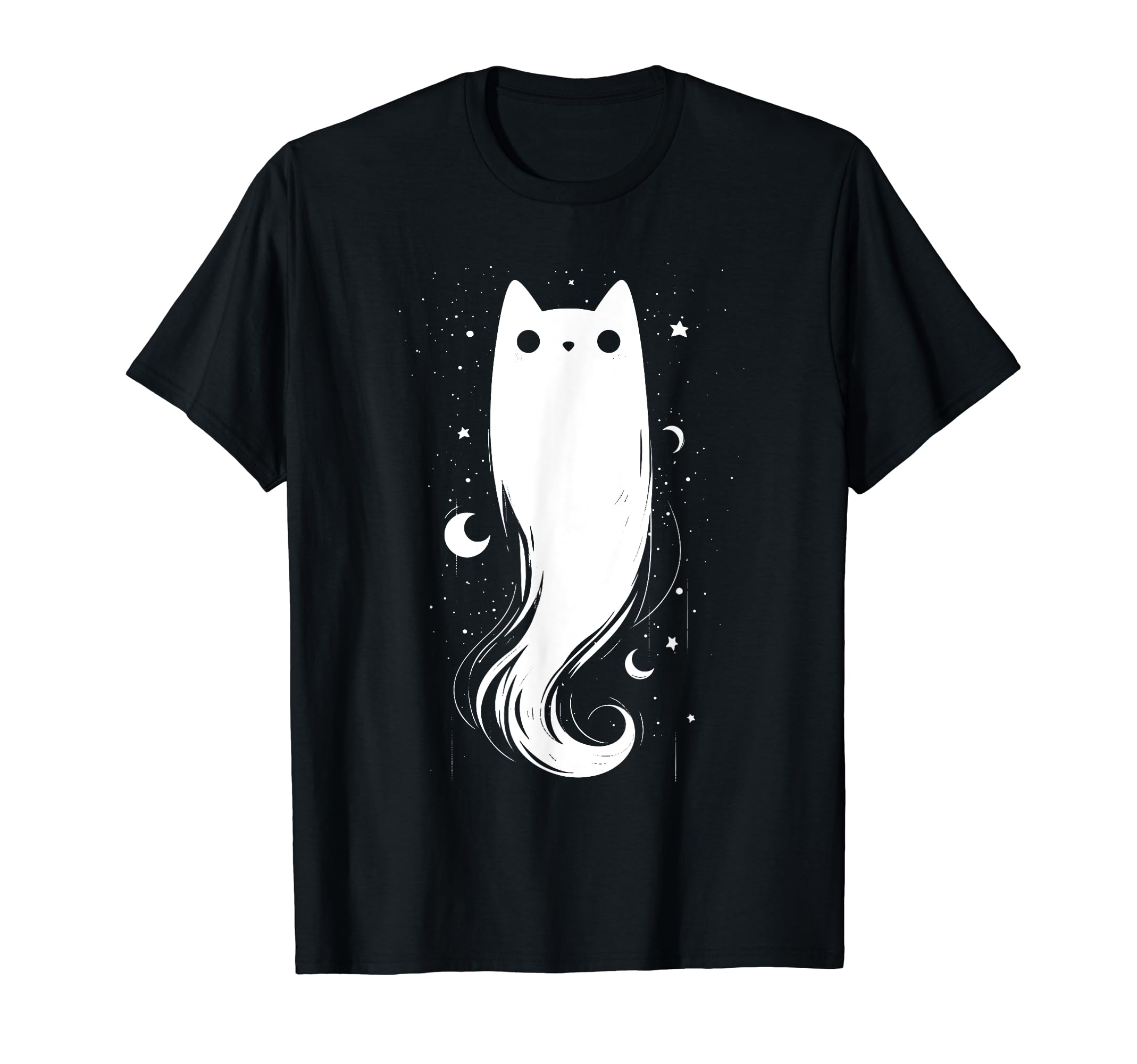 CREEPY CUTE PASTEL GOTH AESTHETICCreepy Cute Cat Ghost Spooky Pastel Goth Gothic Yami Kawaii T-Shirt
