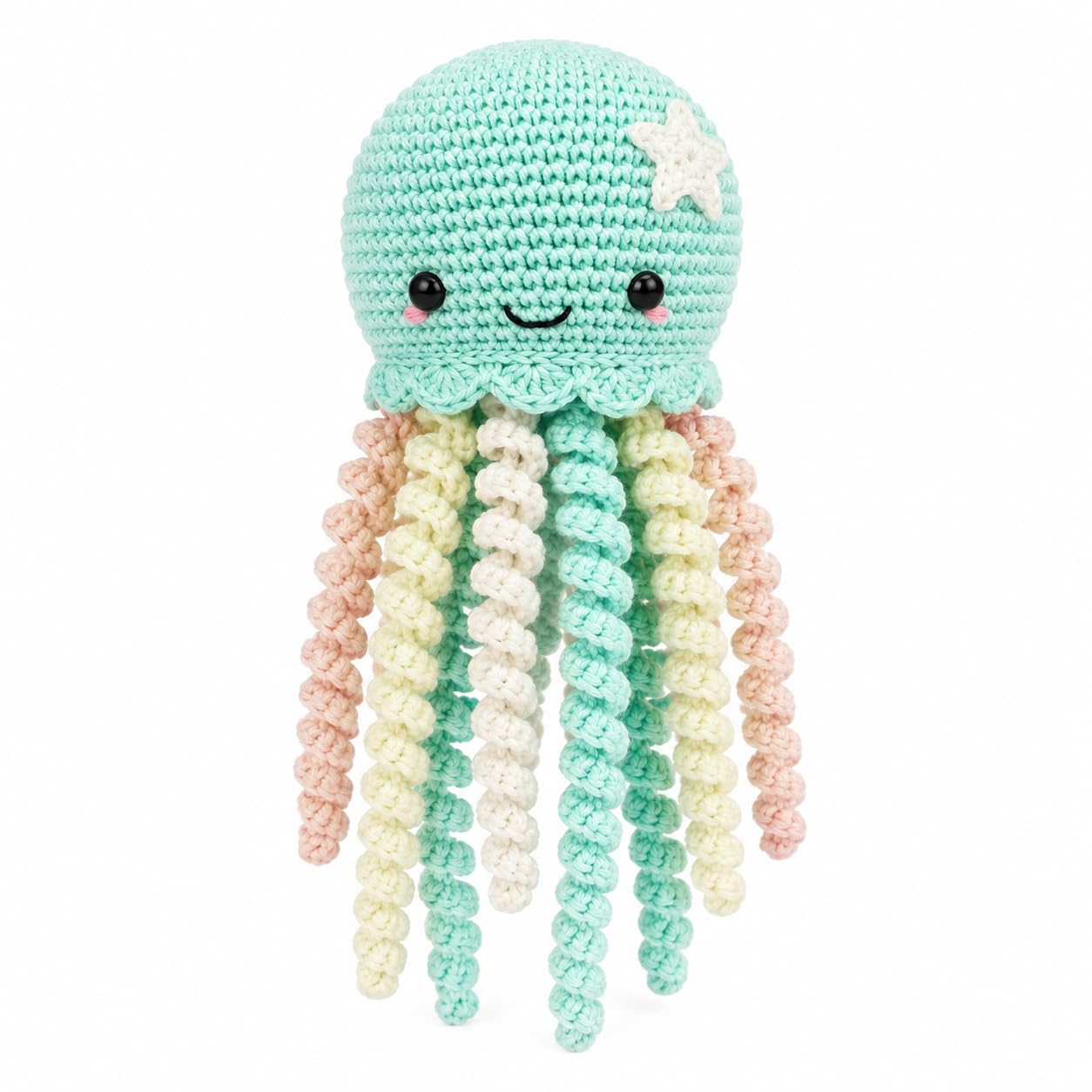 Crochet Octopus for Baby Newborn Child Light Green Handmade โ image 1