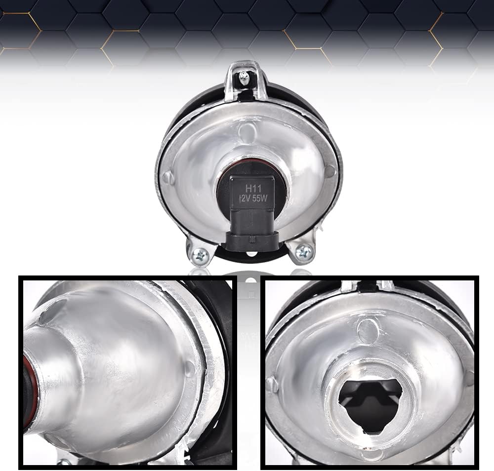 PIT66 Bumper Driving Projector Fog Light, Compatible with 2016-2018 Chevy Cruze (NOT fit LT Manual or Diesel Manual Models) Fog Light Lamps W/Bezel+Switch #84095936