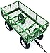 Gorilla Carts GOR400-COM Steel Garden Cart, Steel Mesh Removable Sides, 3 cu ft, 400 lb Capacity, Green