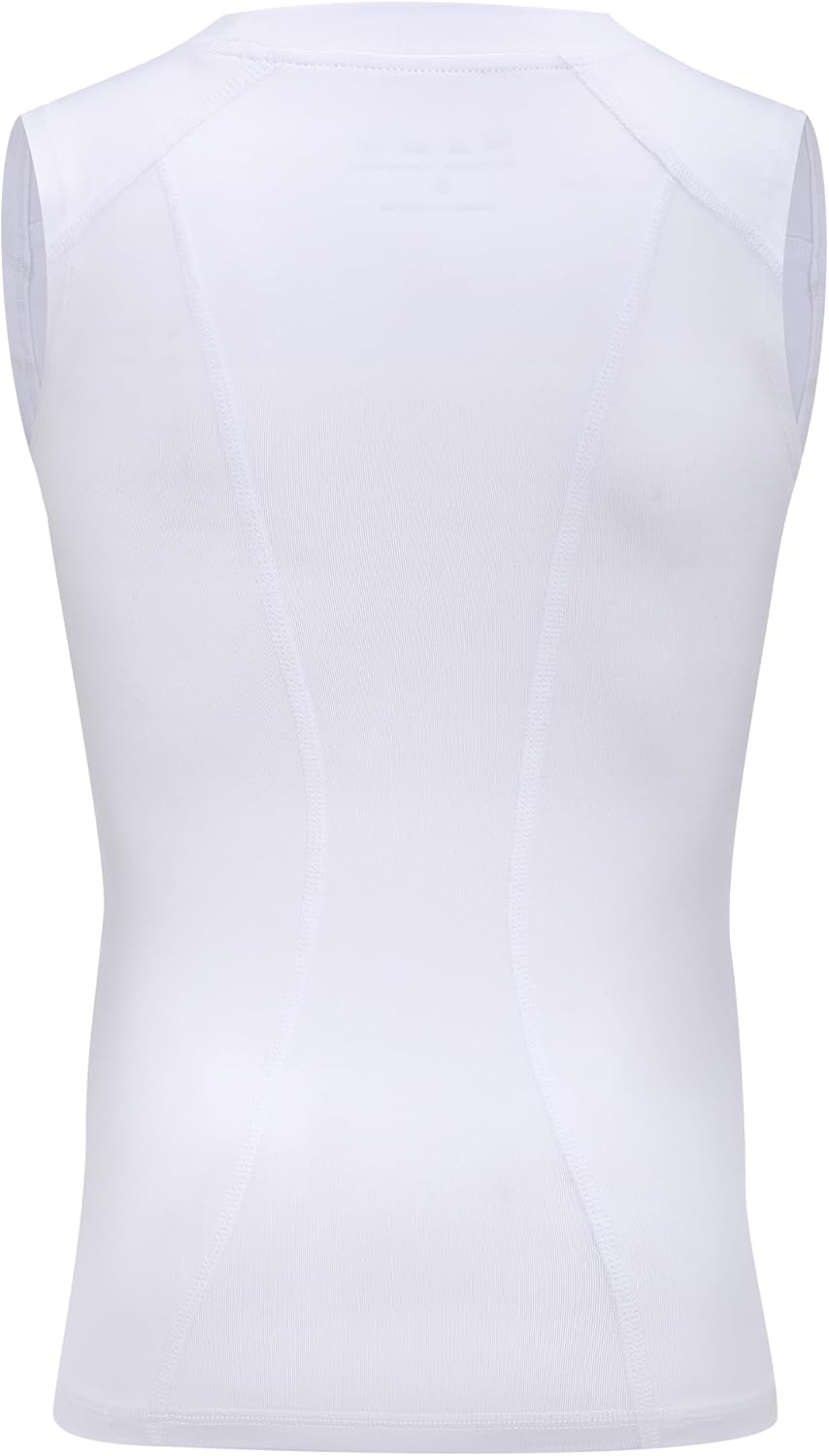 Boys Sleeveless Compression Shirt Kids Athletic Tank Tops Youth Quick Dry Workout Undershirt for Football - Image 4