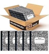 Rosmonde Caderno de composição pautado amplo pacote com 5, 200