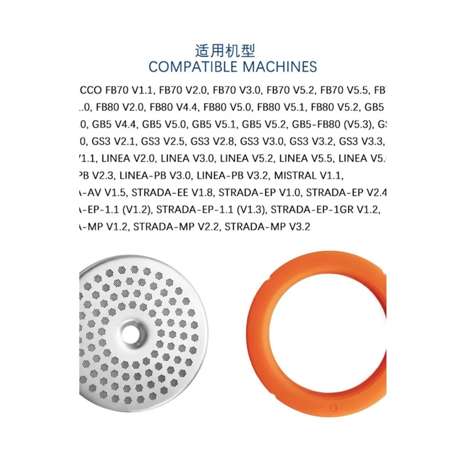 Espresso Máquina Grupo Pantalla De Cabeza,Compatible Con La Marzocco | Accesorios Para Cafetera Espresso Espresso Pantalla Ducha
