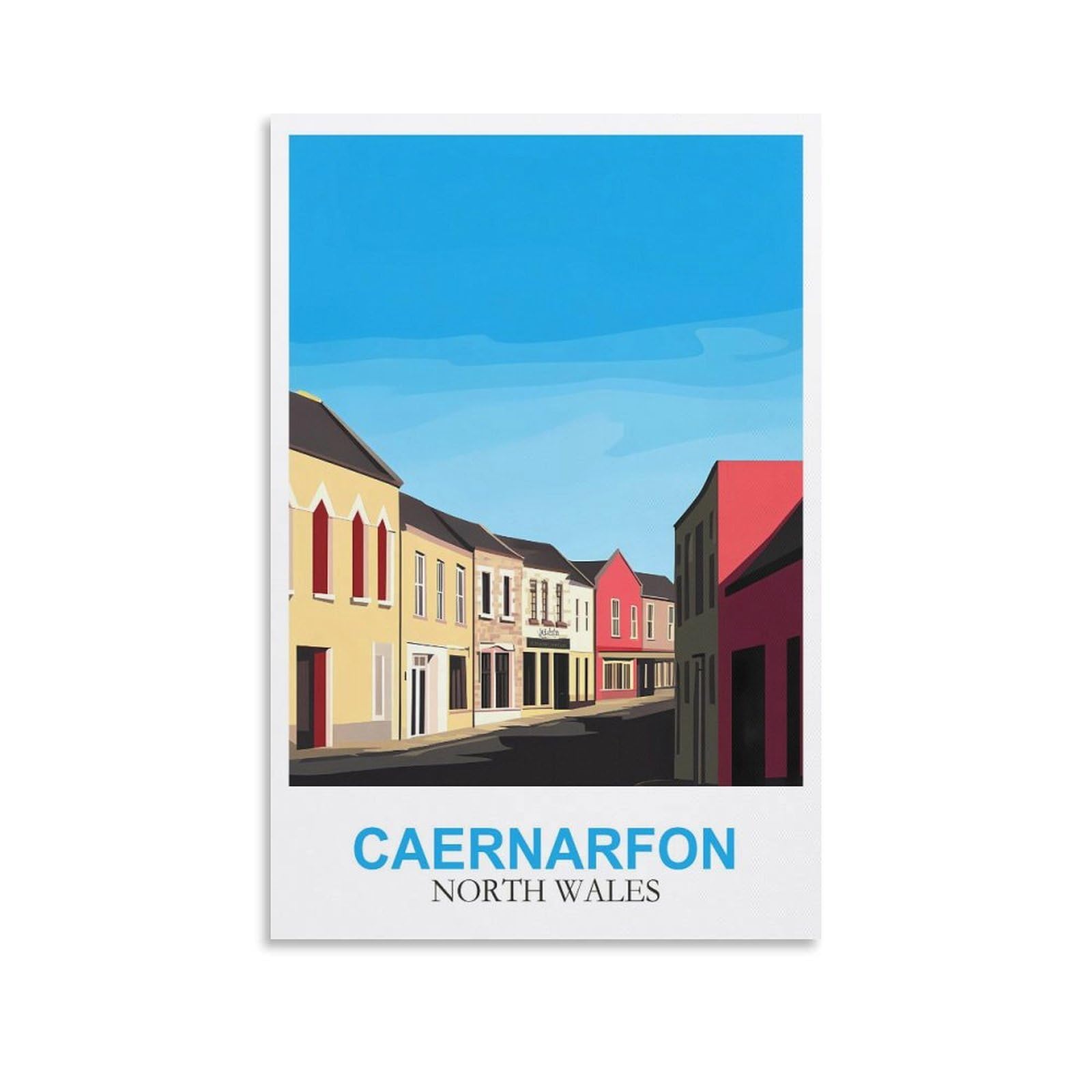 EZMLFA 5D Diamond Art Kits for Beginner,Caernarfon North Wales,Diamond Art Kits Gem Cross Stitch Easy Kits for Beginner Crystal Art Crafts Home Wall Decor 40x50cm