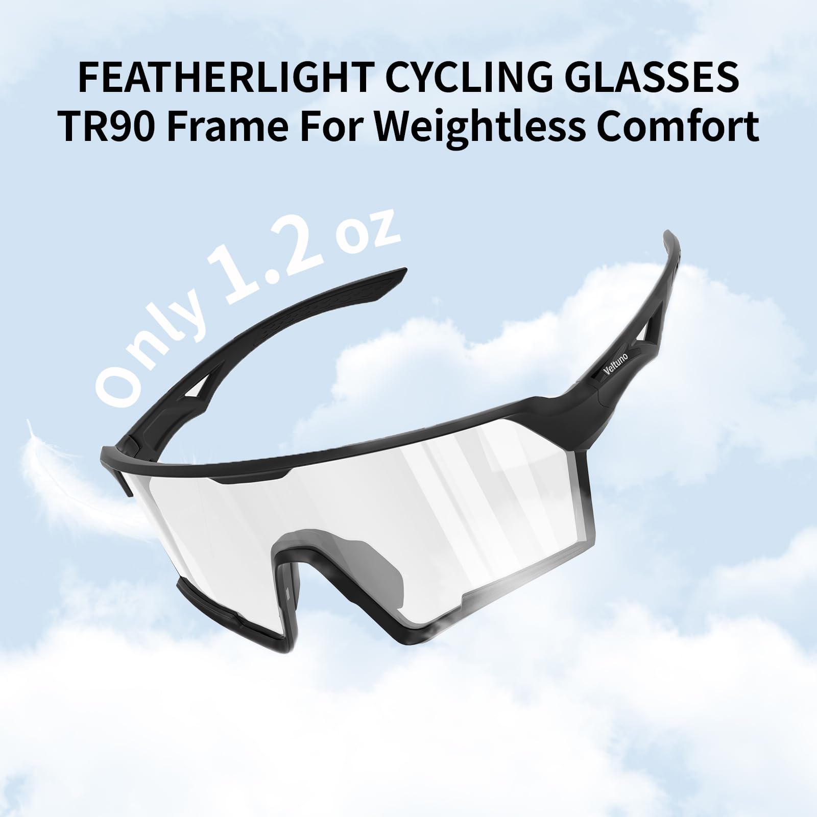 Occhiali da sole fotocromatici per ciclismo, unisex, protezione UV, occhiali da sole sportivi per baseball, corsa, guida