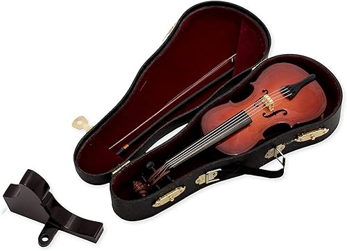 Broadway Gift Caja de réplica en miniatura de instrumentos de violonchelo reproduce canon de melodía en D