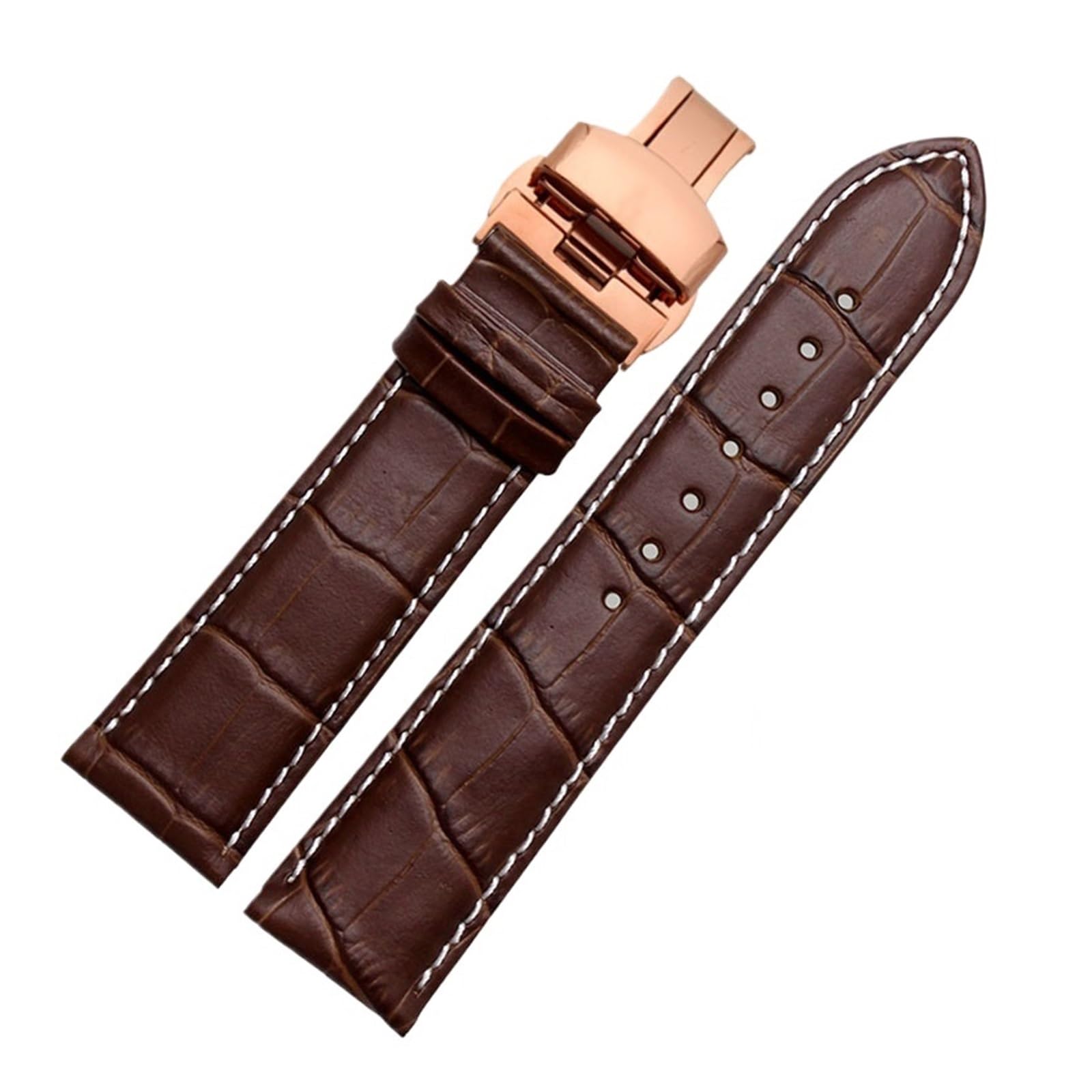 Bracelet de montre en cuir ajustable pour remplacer les maillons Armani AR1946 AR2500 - 3